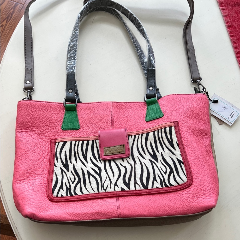 Soruka Leather Shoulder Bag Oversized NWT